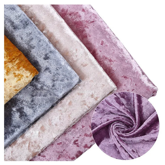 Wholesale Gold Diamond Velvet Diamond Luster Velvet Fabric with Four-sided Elasticity for Dress Tablecloth Curtains Sofa Pajamas