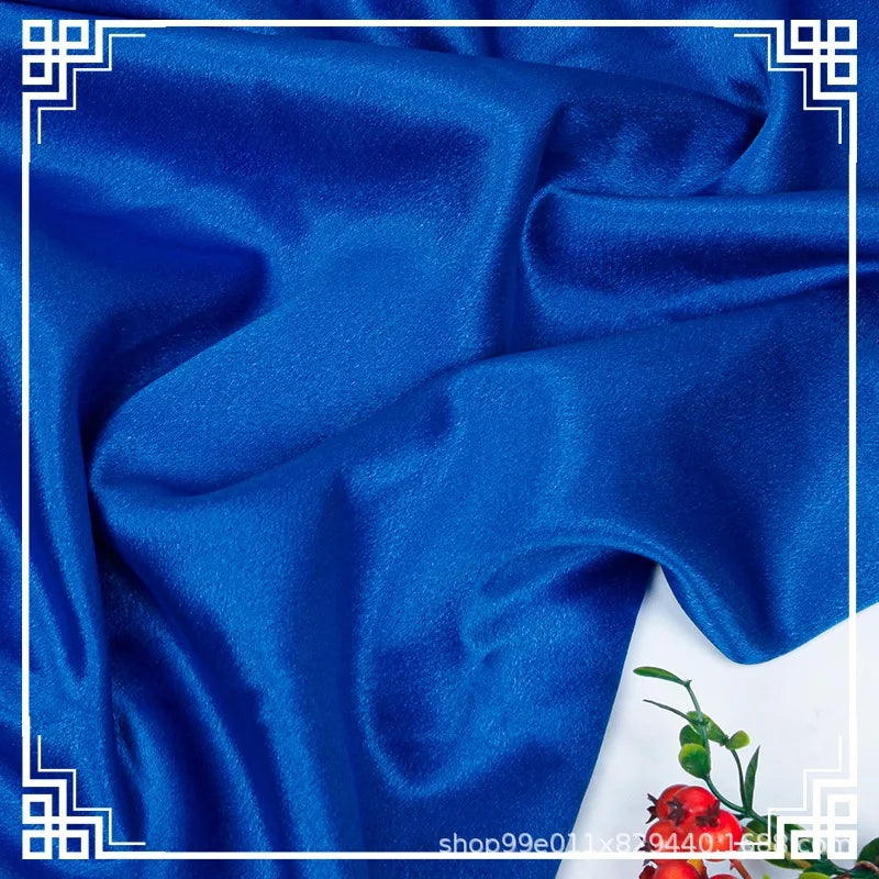 Crystal Satin Shinny Silk Fabric for Women's Stage Baseball Dress Fabric