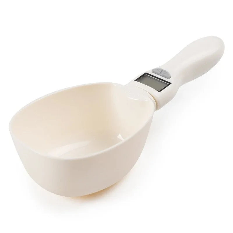 800g/01g pet food spoon Scale Electronic Measuring Tool 250ml for cat Dog Feeding Bowl Digital Precise Detachable scooper