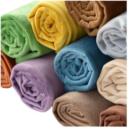 Dutch Velvet Soft Bed Fabric 100 Polyester Knitted Micro Velboa Plush Wholesale for Upholstery Home Textile Curtain