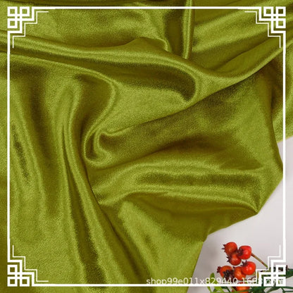 Crystal Satin Shinny Silk Fabric for Women's Stage Baseball Dress Fabric