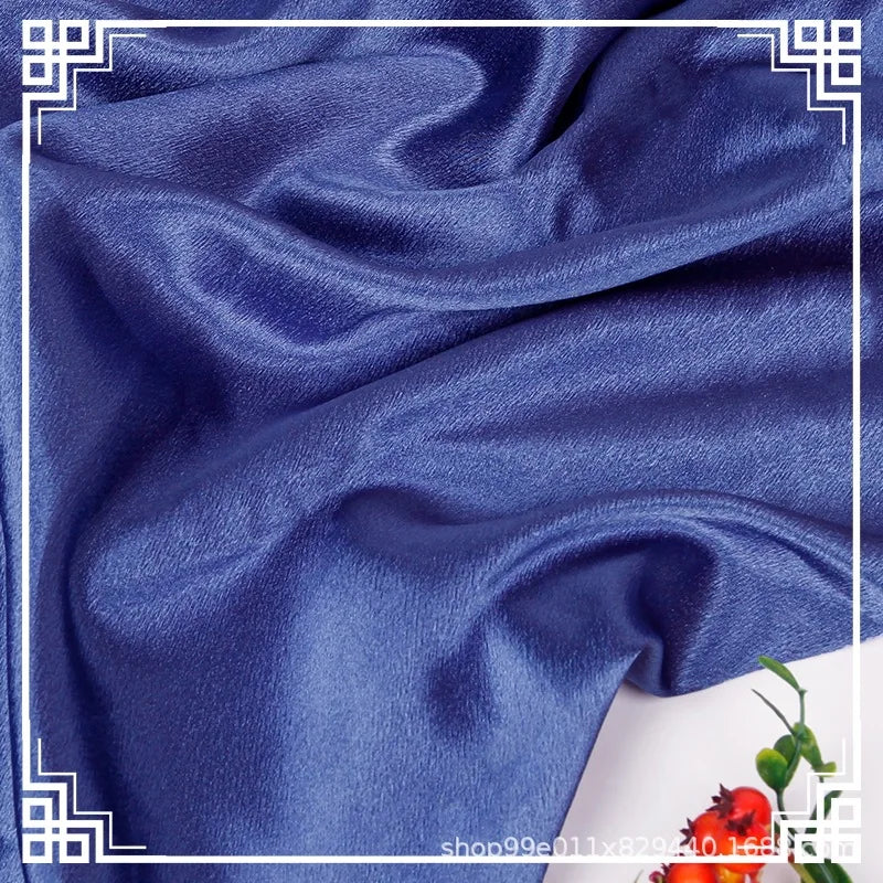 Crystal Satin Shinny Silk Fabric for Women's Stage Baseball Dress Fabric