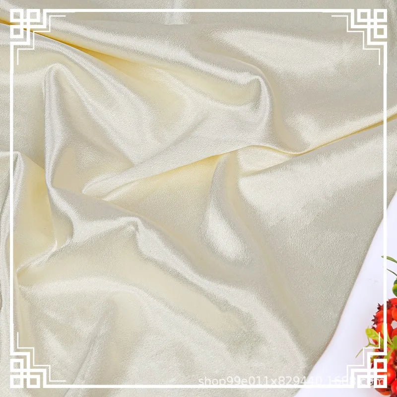 Crystal Satin Shinny Silk Fabric for Women's Stage Baseball Dress Fabric