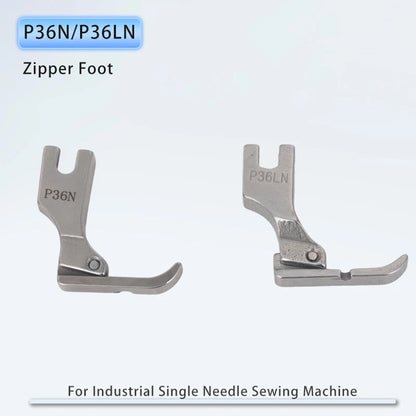 P36N P36LN Zipper Foot for Industrial 1-needle Lockstitch Sewing Machine JUKI BROTHER All Steel Sewing Accessories Cording Feet