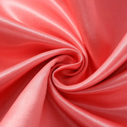 Shiny Satin Slub Dupion Fabric 100% Polyester Quick Shipping 96 Colors in Stock for Girls' Long Dresses and Curtains