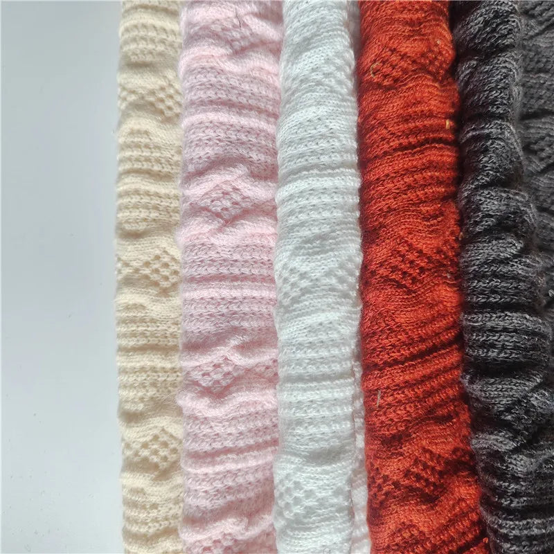 Jacquard Fabric Wholesale Soft Polyester Dress Fabric Custom Design Solid Polyester