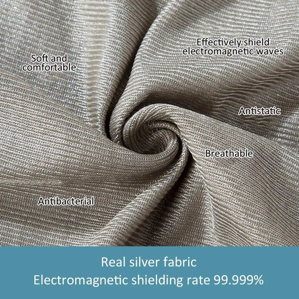 100% Silver Fiber Emf Knitted Fabric AntiBacterial Underwear Lining Anti Radiation Cloth EMF Protection Clothing for Healthy