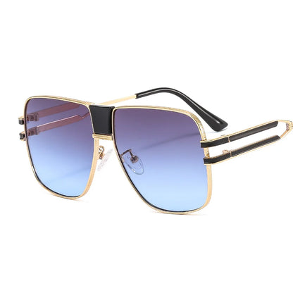Retro Fashion Steampunk Metal Shades Sunglasses Sun Glasses Oversize Sunglasses Women and Men