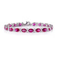 Exquisitely Crafted Fine Jewelry 925 Sterling Silver  Adjustable Ruby  Gemstone Woman Bracelet