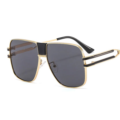 Retro Fashion Steampunk Metal Shades Sunglasses Sun Glasses Oversize Sunglasses Women and Men