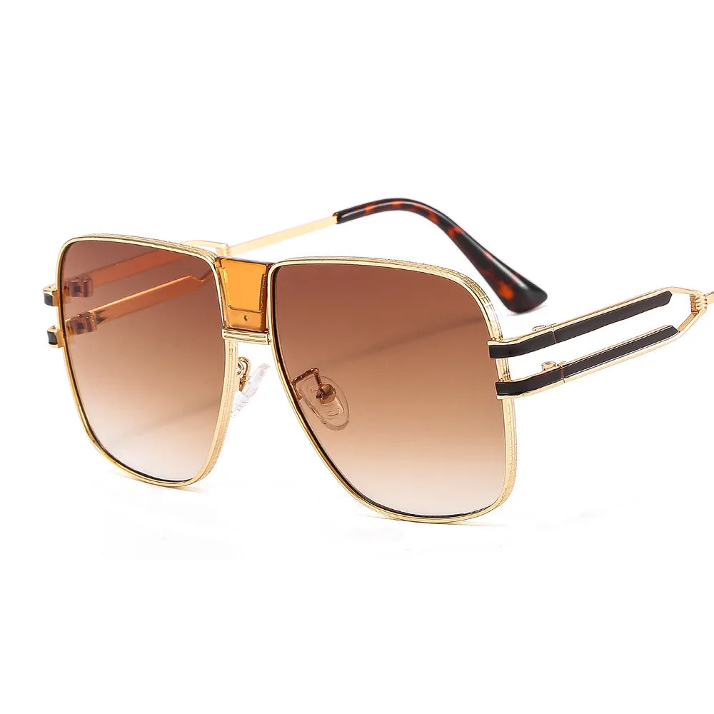 Retro Fashion Steampunk Metal Shades Sunglasses Sun Glasses Oversize Sunglasses Women and Men
