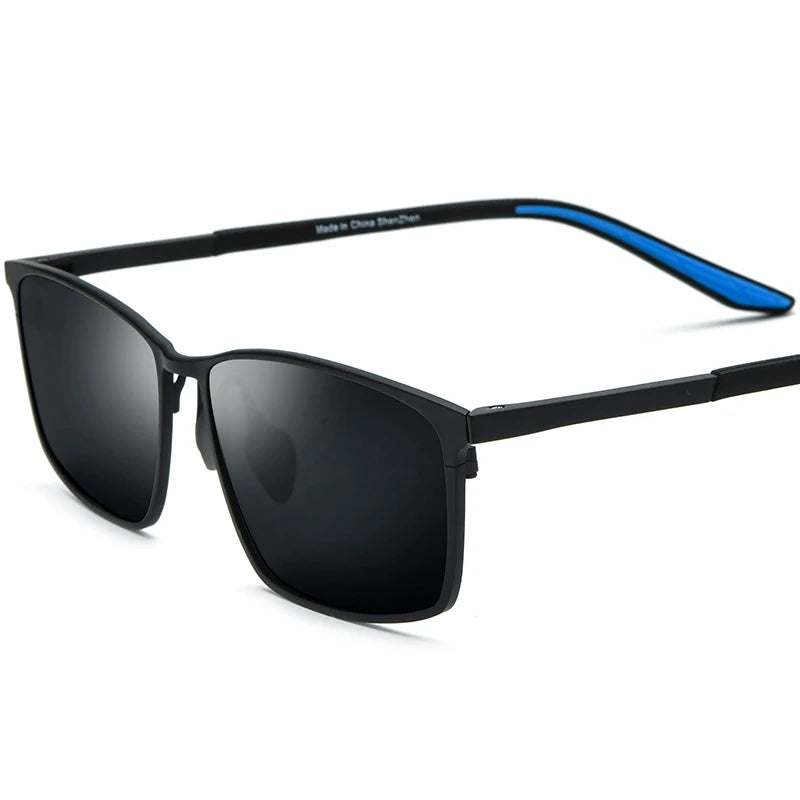 Borregls Pure Titanium Sunglasses Men 2025 High-Quality Square UV400 Polarized Mirrored Sun Glasses Women Sports Shades 17303T