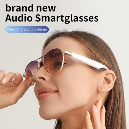 Christmas Gifts Fashion Outdoor Talk Smart   Glasses Anti Blue Music Audio  Glasses Sunglasses Bt Glasses