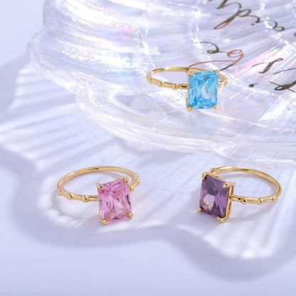 Bijoux En Argent Jewelry Crystal Gemstone 925 Sterling Silver Custom Birthstone Ring Amethyst Tiny Ring Band Summer Ring