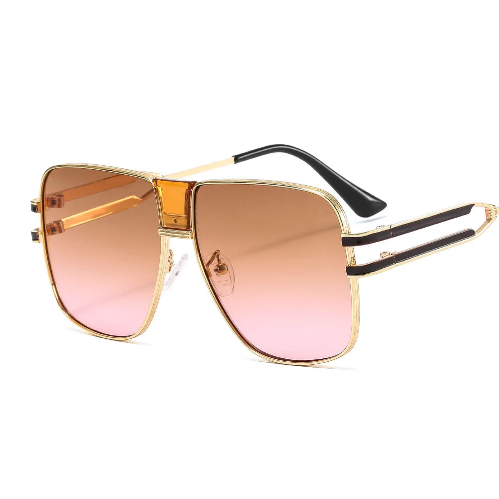 Retro Fashion Steampunk Metal Shades Sunglasses Sun Glasses Oversize Sunglasses Women and Men
