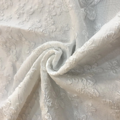 Factory Direct Wholesale 100% Polyester Custom Jacquard Fabrics Three Dimensional Floral Pattern Embossed Jacquard Dress Fabrics