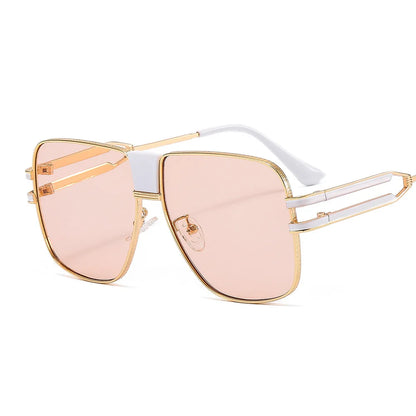 Retro Fashion Steampunk Metal Shades Sunglasses Sun Glasses Oversize Sunglasses Women and Men