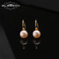Natural Freshwater Pearl Ear Hook Earrings Fashion Luxury Personality Gold Plated Ear Hook Women Girls Fine Jewelry