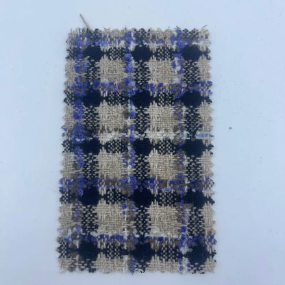 Fabric Supplier Woven Plaid Houndstooth Tweed Wool Polyester Fashion Fabrics for Clothing 2071