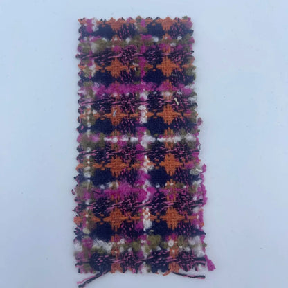 Fabric Supplier Woven Plaid Houndstooth Tweed Wool Polyester Fashion Fabrics for Clothing 2071