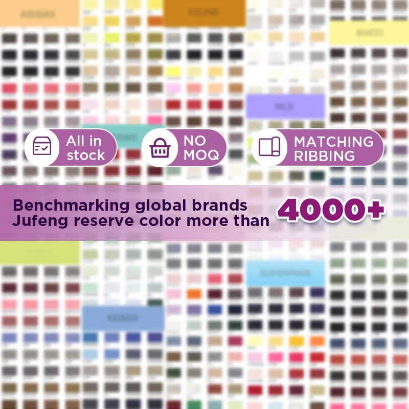 Jufeng Baseball Jacket 460gsm Heavyweight CVC Fabric Textile Fabric for Sports Outdoor 85% Cotton 15% Polyester Brushed Knitted Winter