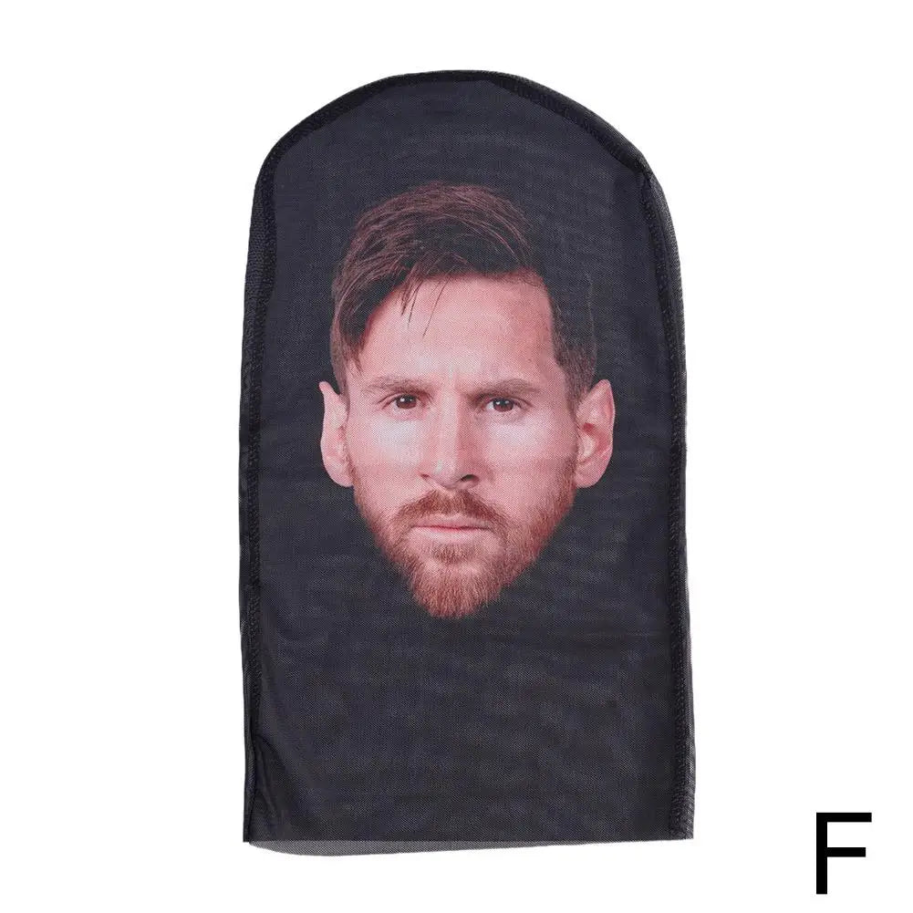 Full Face Mask Celebrity Ball-game Star Face Mask Simulation Kanye Shiesty Mesh Mask For Men Party Supplies Cosplay Props Novel