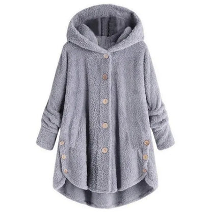 Women's Warm Coats Wool&blends  Autumn Winter Coat Women Warm Teddy Bear Coat Wool Jacket Female Plush Coat Hooded Plus Size 5XL