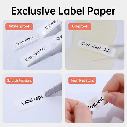 Marklife P50/S2/D100/D200 White Sticker Papers Waterproof Paper Adhesive Label Anti-Oil For Mini Portable Thermal Printer