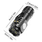 LED Strong Light Flashlight Rechargeable Multi functional for Long Range Portable Outdoor Home Mini Flashlight Cap Clip Light