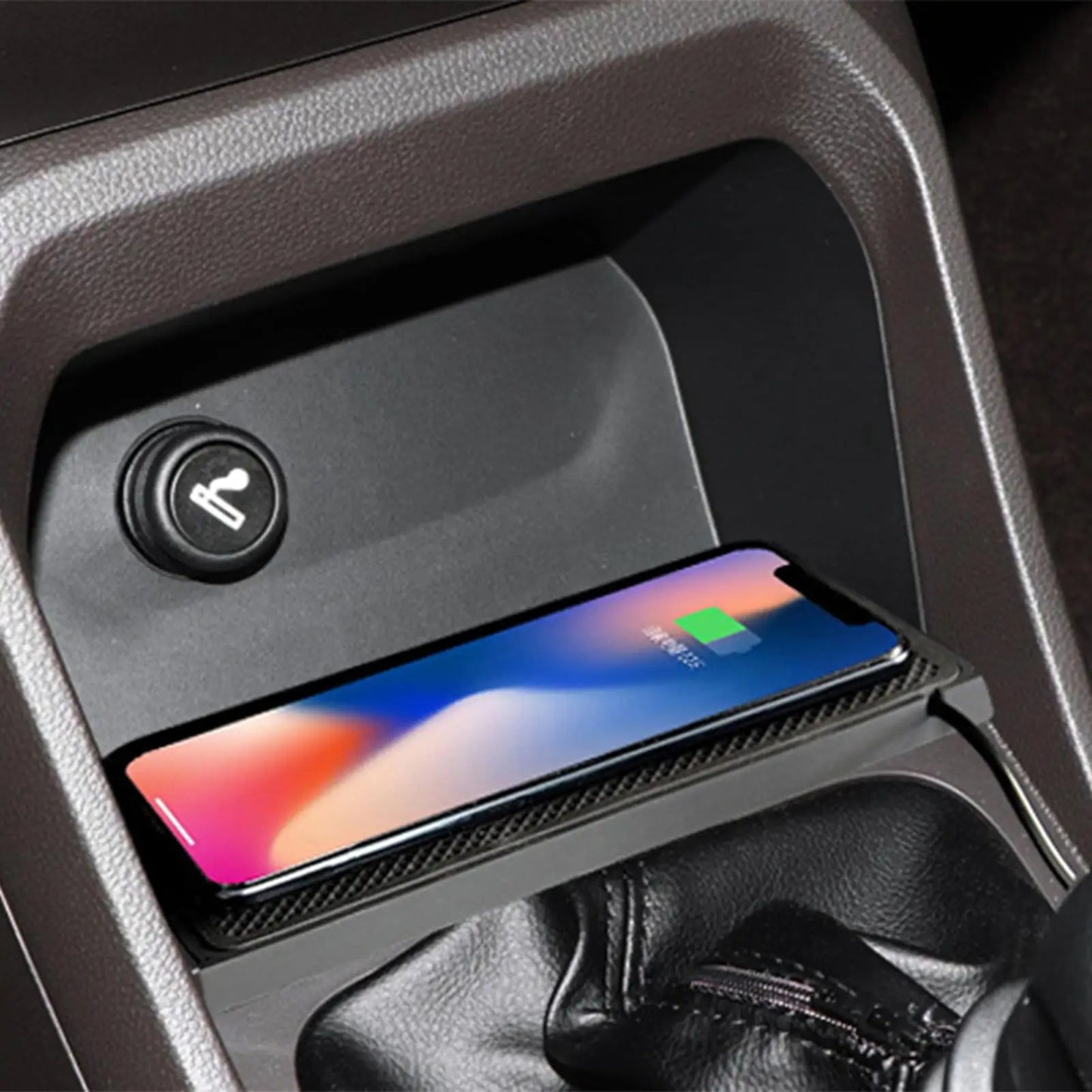 Wireless Car Charger Pad Wireless Phone Charger for Car 39 Inch Cable Automatic Sensing Non-Slip Charging Mat for Phone Vehicle