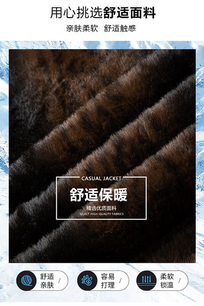 2024 Men Woolen Coats Men's business Casual Trench Coat Winter Coat with wool inner Man Autumn and Winter Wool Coat for Men