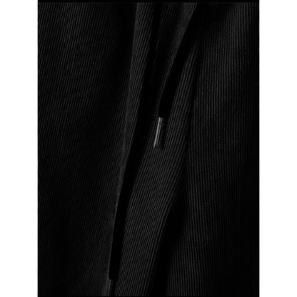 Men's suit Solid color corduroy suit Long sleeve shirt and pants casual suit