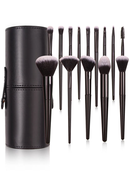 Black Makeup Brush Set Professional Super soft detail brush Blush Brush Foundation Concealer Eyeshadow Brush Women Beauty Tool