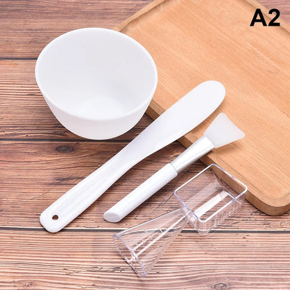 1X Women Face Mask Mixing Bowl Set Girls Facial Skin Care Mask Mixing Tools Kit