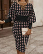 The Long-Sleeve Hollow-Waist Dress