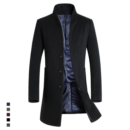Oversized Men's Wool Overcoat 5XL High Quality Business Casual Winter Jacket Coat Men Clothing Woolen Coats A2F6009