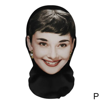 Full Face Mask Celebrity Ball-game Star Face Mask Simulation Kanye Shiesty Mesh Mask For Men Party Supplies Cosplay Props Novel