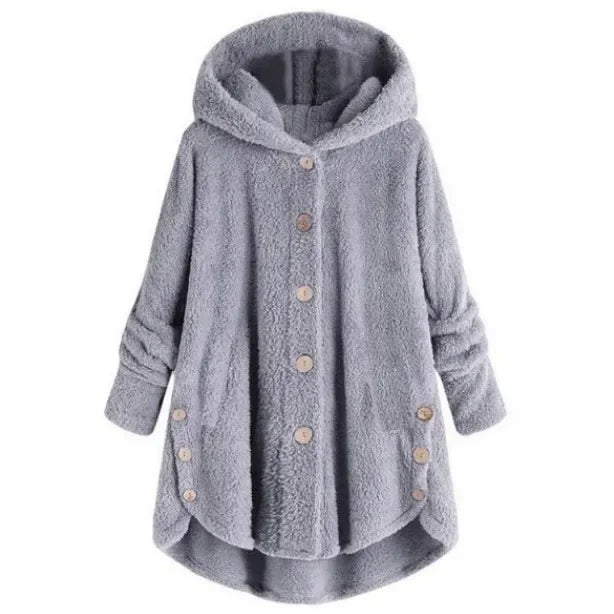 Women's Warm Coats Wool&blends  Autumn Winter Coat Women Warm Teddy Bear Coat Wool Jacket Female Plush Coat Hooded Plus Size 5XL
