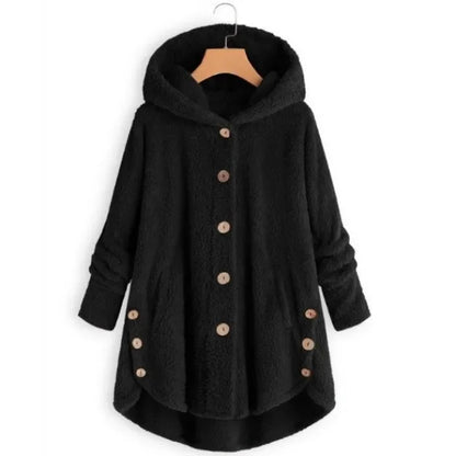 Women's Warm Coats Wool&blends  Autumn Winter Coat Women Warm Teddy Bear Coat Wool Jacket Female Plush Coat Hooded Plus Size 5XL