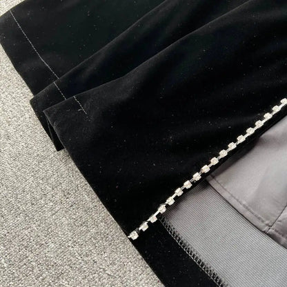 Autumn Winter Thicken Black Velvet Trenches Coats Women Long Windbreakers Overcoats