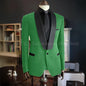 Men Suits High Quality Black Velvet 3 Piece Jacket Pants Vest Elegant Blazer Luxury Outfits Wedding Evening Party Costume Homme