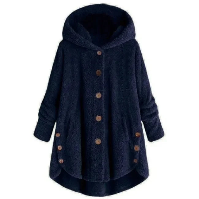 Women's Warm Coats Wool&blends  Autumn Winter Coat Women Warm Teddy Bear Coat Wool Jacket Female Plush Coat Hooded Plus Size 5XL