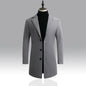 Autumn and Winter Men's Woolen Coat  Over Coat Long Winter Mens Wool Coats and Jackets