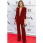 2024  Women's Suit Velvet 2-Piece Set (Jacket + Pants) Fashionable  Suit Women's Suit Elegant Slim Business