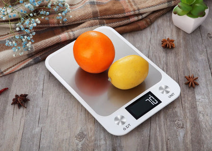 Kitchen Electronic Digital Scales 15Kg/1g Weighs Food Cooking Baking Coffee Balance Smart Stainless Steel Digital Scale Grams