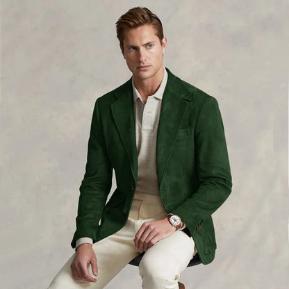 Men's Suit Jacket Suede Single Breasted Casual Elegant Man Clothes Male Set Coat for Men Blazers Luxury Designer Formal Clothing