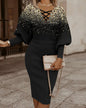 The Long-Sleeve Hollow-Waist Dress