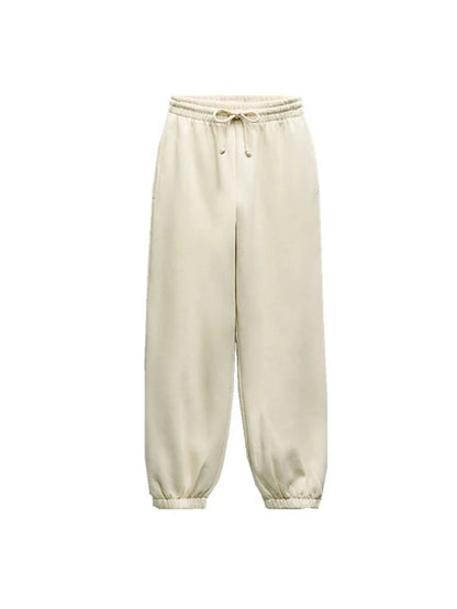 Women's Solid Color Elegant Suit Comfortable Sweatshirt Long Pants Sports Two Piece Urban Ladies Casual Commuter Suit