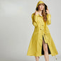 Fashionable Extended Full Body Care Adult Couple Raincoat Outdoor Walking Trench Coat Style Raincoat