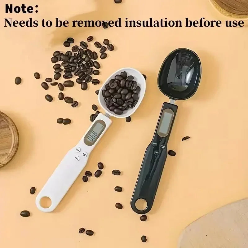 Mini Spoon Scale Digital Kitchen Scale Electronic LCD Food Scale 0.1-500g Weight Measuring Kitchen Tool for Milk Coffee